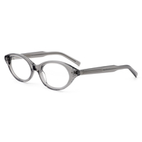 Nouveau ovale acétate lunettes cadre hommes femmes ultra-léger marque Design classique lunettes 2025 nouveau pur à la main lunettes Gafas