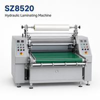 Machine de laminage thermique semi-automatique hydraulique SZ8520 500 mm avec découpe et perforation anti-ondulation pour papier et autocollants