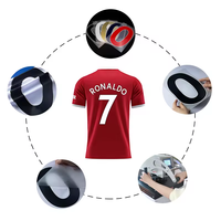 Sewill Großhandel Maßgefertigte Plastisol-Vinyl-Wärmeübertragungen für Englische Fußball-Ligen, Siebgedruckte Trikotnummern-Wärmeübertragungen