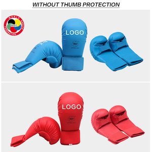 Wesing WKF Approved <strong>Karate</strong> Mitts Pu Leather <strong>Karate</strong> <strong>Gloves</strong> Without Thumb - Product Image 4