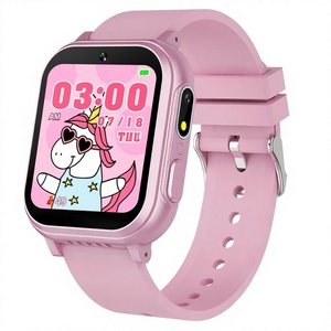 นาฬิกาสมาร์ทวอทช์ Android กันน้ำ รูปทรงสี่เหลี่ยม สำหรับเด็กผู้หญิงอายุ 5-12 ปี กล้องคู่ เครื่องเล่นเพลง นาฬิกาปลุก เครื่องนับก้าว หน้าจอสัมผัส HD - Product Image 2