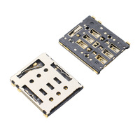 Support de carte SIM NANO étanche IP67 en matériau LCP, connecteur de montre connectée, tiroir SIM, plateau de carte Micro SIM, contacts en alliage de cuivre à 6 broches