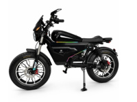 Vélo électrique de style cyclomoteur OWAY SK-1, pneus larges, longue autonomie, suspension intégrale, haute vitesse, vélo électrique pour adultes