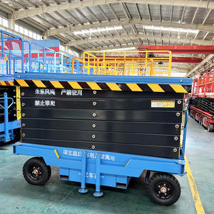 Plateforme de travail élévatrice à ciseaux mobile électrique remorquable, <span class=keywords><strong>hauteur</strong></span> de levage 4m <span class=keywords><strong>6m</strong></span> 8m 10m 12m 16m, 220v/380v - Product Image 3