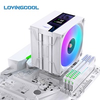 Lovingcool, meilleur fabricant de refroidisseurs de processeur, refroidisseur à air populaire LGA1700 AM5, refroidisseur de processeur à 6 cuves en cuivre, double ventilateurs ARGB, refroidisseur OEM personnalisable