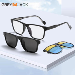 Lunettes de soleil Grey Jack, monture TR90, verres TAC, UV400, charnières à ressort, unisexe, bleu - Product Image 5