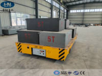 Chariot de transfert sans rail de 30 tonnes |   Remorque à plateau électrique robuste pour la manutention de matériaux en usine et atelier |   Personnalisable