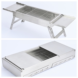 Barbecue de haute qualité MINI poêle à Barbecue poêle à charbon en acier inoxydable avec grillage gril table ménage portable Barbe - Product Image 4