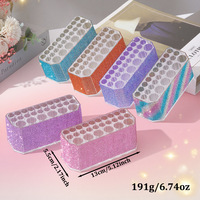 Boîte de rangement pour outils de manucure, organisateur de pinceaux à ongles, boîte de présentation, étui de rangement pour pinceaux cosmétiques
