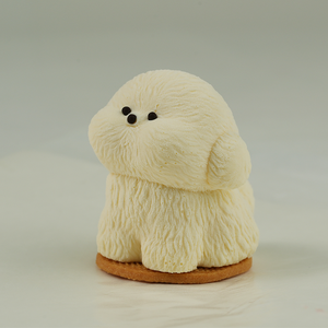 Gâteau mousse glacé blanc et brun en forme de <span class=keywords><strong>beagle</strong></span>, en boîte, nouvelle collection 2026, vente chaude - Product Image 1