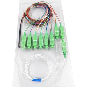 Thấp chèn mất 70: 30 chia tỷ lệ 1x9 1x16 1x8 Mini Thép khối-ít sợi <span class=keywords><strong>PLC</strong></span> <span class=keywords><strong>Splitter</strong></span> Singlemode <span class=keywords><strong>SC</strong></span>/APC kết nối - Product Image 2