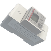 Compteur intelligent WiFi monophasé DLT645 avec système de gestion basé sur le cloud, application mobile incluse, précision de classe 1.0, option prépayée, 60A
