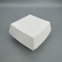 Emballage alimentaire en carton pliable jetable personnalisé avec logo UV, pour poulet frit, frites, hamburger, boîte à huile