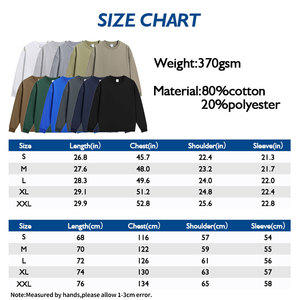 Chất Lượng Cao OEM Unisex Pháp Terry Biểu Tượng Tùy Chỉnh Trống Đồng Bằng Bông Polyester Trọng Lượng Nặng Crewneck Áo Nỉ Người Đàn Ông - Product Image 4