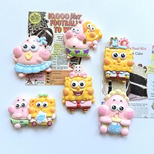Ins Series 3D Creative Magnetic Resin Sticker Big Cute Cartoon Decals para nevera Resin 3D Calcomanías decorativas magnéticas - Product Image 2