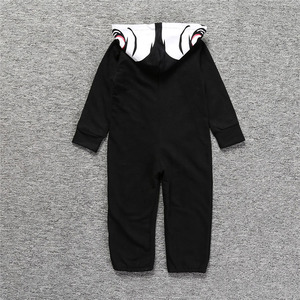 En gros Combinaison de cosplay <span class=keywords><strong>squelette</strong></span> en coton à manches longues pour bébé, tenue nouveau-né garçon fille, imprimé crâne noir - Product Image 5