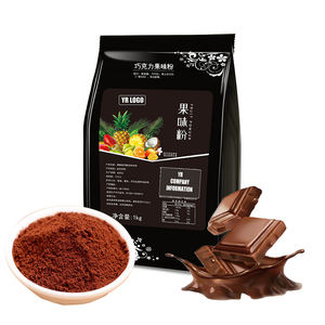 Poudre instantanée de chocolat du fournisseur chinois, mélange pour boisson en bouteille, saveur thé aux perles et thé au lait, poudre aromatisée populaire - Product Image 2
