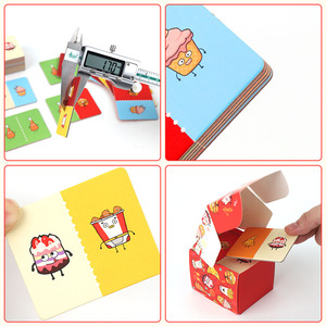 PUZJOY Gioco Divertente per Famiglie, 28 Pezzi, Carte Domino Hamburger e Patatine, Gioco <span class=keywords><strong>di</strong></span> Abbinamento per Bambini dai <span class=keywords><strong>3</strong></span> Anni in su, Giocattoli Educativi - Product Image 3