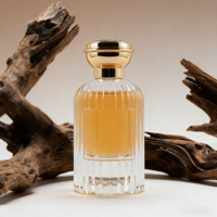 Flacons de parfum portables de luxe haut de gamme personnalisés avec col serti, 30 ml, 50 ml, 100 ml, en verre épais avec pulvérisateur à pompe