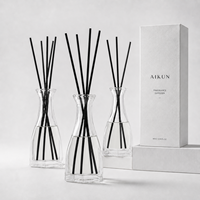Diffuseur de parfum d'ambiance AIKUN 135ml en verre de luxe, Pêre anglaise et Freesia, longue durée, parfum naturel pour la maison, cadeau