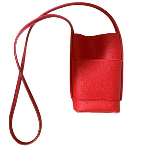 กระเป๋าใส่โทรศัพท์แบบสะพายข้างขนาดเล็กหนังนุ่มปิดด้วยแม่เหล็ก 7 นิ้วแบบพกพาใช้ได้ทุกวันสีแดงสีดำสีขาวสีชมพู - Product Image 5