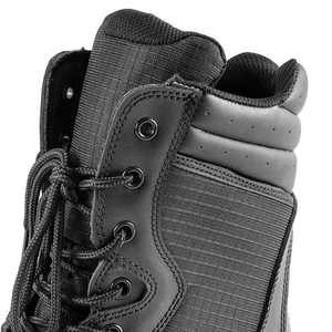 SF8 703 Typhoon Black Leather Tactical <b>Hiking</b> <b>Boots</b> High Top Lace Up Waterproof Outdoor All Seasons Men <b>Boots</b> - Product Image 2