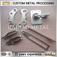 Pièces en tôle d'acier au carbone galvanisé, découpe laser, pliage CNC, soudage, fabrication OEM