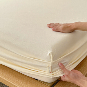 Chất lượng cao phong cách hiện đại thân thiện với da mềm nệm bảo vệ thoáng khí màu Rắn Đồng bằng có thể giặt giường được trang bị tấm - Product Image 3