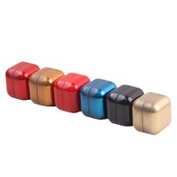 Mini Square Metall Weißblech Kerzen behälter Tee Blechdose Verpackung