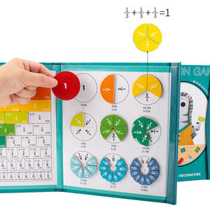 Hölzernes Magnetisches Bruch Lernspielzeug für Kinder – Montessori Mathematik Lehrhilfen, Pädagogisches Spielzeug für Jungen und Mädchen - Product Image 2