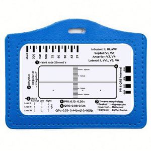 Règle de mesure ECG à 7 étapes pour l'interprétation, outil de mesure en plastique transparent, rapporteur EKG, référence pour les infirmières - Product Image 4