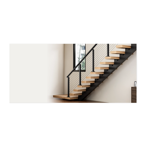 <span class=keywords><strong>Escalier</strong></span> industriel à monopoutre en acier <span class=keywords><strong>brut</strong></span> avec marches perforées et monte-<span class=keywords><strong>escalier</strong></span> ouvert pour entrepôt et loft - Product Image 2