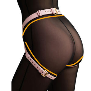 Equipo de Bondage para lesbianas de cuero PU con pantalones con consolador Correa portátil en Dildo <span class=keywords><strong>Les</strong></span> Juguetes sexuales para pareja femenina - Product Image 2