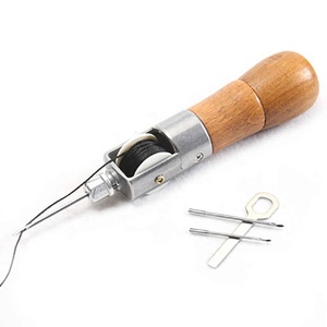 Herramienta de Costura de Cuero para Artesanía, Máquina de Coser Manual con Mango de Madera, para Zapateros, Tiras de Cuero, Costura de Bordes de Cuero - Product Image 5