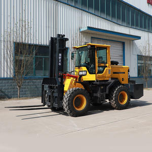 Carretilla elevadora de transporte de madera de bajo precio Carretilla elevadora forestal con abrazadera de troncos Carretilla elevadora todo terreno - Product Image 2