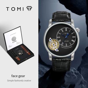 Ensemble cadeau de montre pour homme TOMI, classique et minimaliste, montre à <span class=keywords><strong>quartz</strong></span> polyvalente de luxe pour homme, montre à <span class=keywords><strong>quartz</strong></span> ronde à grand cadran, cadeau - Product Image 4