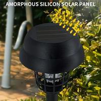 Certification de qualité solaire Bug Zapper étanche extérieur jardin Patio violet blanc lumière moustique Zapper tueur lumière