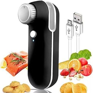 Máquina Selladora y Cortadora Multifuncional 3 en 1 con Botón Giratorio, Recargable por USB, para Almacenamiento de Alimentos y con Imanes Magnéticos para Refrigerador - Product Image 1