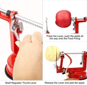 Hướng Dẫn Sử Dụng Máy Cắt Táo 3 Trong 1 Màu Đỏ <span class=keywords><strong>Corer</strong></span> Thép Không Gỉ <span class=keywords><strong>Apple</strong></span> <span class=keywords><strong>Peeler</strong></span> - Product Image 4