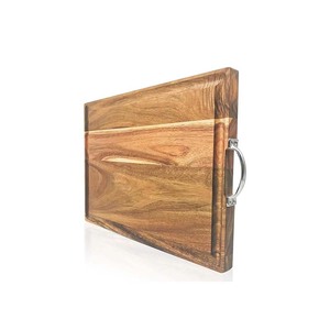 Grande <span class=keywords><strong>planche</strong></span> <span class=keywords><strong>à</strong></span> <span class=keywords><strong>découper</strong></span> <span class=keywords><strong>Pro</strong></span> en bois d'acacia avec poignée en métal réversible pour <span class=keywords><strong>planche</strong></span> <span class=keywords><strong>à</strong></span> <span class=keywords><strong>découper</strong></span> de cuisine - Product Image 2