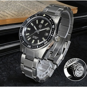 Reloj de hombre San Martin SN007-G V4 Diver NH35, relojes mecánicos automáticos, cristal de zafiro, ventana de fecha, resistente al agua hasta 200m, luminoso - Product Image 3
