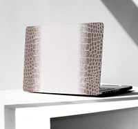 Housse de protection rigide pour ordinateur portable en cuir PU effet crocodile de l'Himalaya pour MacBook Neo 2026 Air 13.6 Air 15 Pro 14 Pro 16 M5 M4 M3 M2