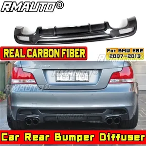 Accessoires pour BMW E82 2007-2013, spoiler de pare-chocs arrière BMW E82, véritable fibre de carbone, style MP, protection de pare-chocs arrière, diffuseur, kit carrosserie - Product Image 2