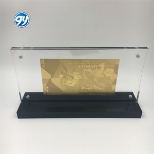 科威特 1/2 迪纳尔 塑料材质 24K 金钞票 - Product Image 2