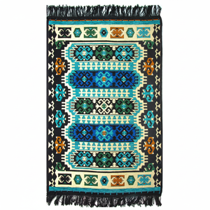 Alfombra Kilim turca hecha a máquina - Product Image 2