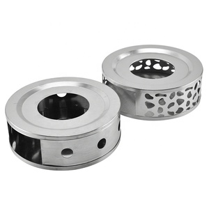 Scaldino per Teiera con Portacandele in Acciaio Inox, Riscaldatore per Teiera in <span class=keywords><strong>Oro</strong></span> Rosa, Set da Caffè e Tè, Accessori di Lusso per il Tè - Product Image 3