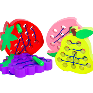 Nhà Máy Trực Tiếp Bán Chất Lượng Cao Trẻ Em Của Woodworm Trái Cây Ăn Mô Hình 'C' Thiết Kế Mới Bằng Gỗ Sợi Dây Thừng Đồ Chơi Xe Hơi Loại - Product Image 1