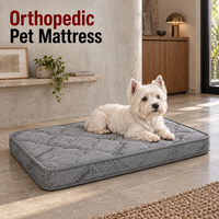 Matelas orthopédique personnalisé pour chien avec une hauteur de 8 cm et une housse extérieure matelassée amovible pour collections d'animaux de compagnie
