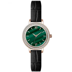 Hot Selling Classic Brand Wrist Luxury Stainless Steel Leather Watch Women Vintage Quartz Ladies's Watch