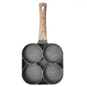 Egg Frying Pan Pancake Nonstick 4 Cups Fried Egg Pan Aluminium Alloy Cooker Breakfast Fryin Pan